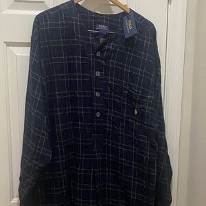 Ralph Lauren Blue,yellow ,Green Checkered house gown.perfect for sleep/lounging